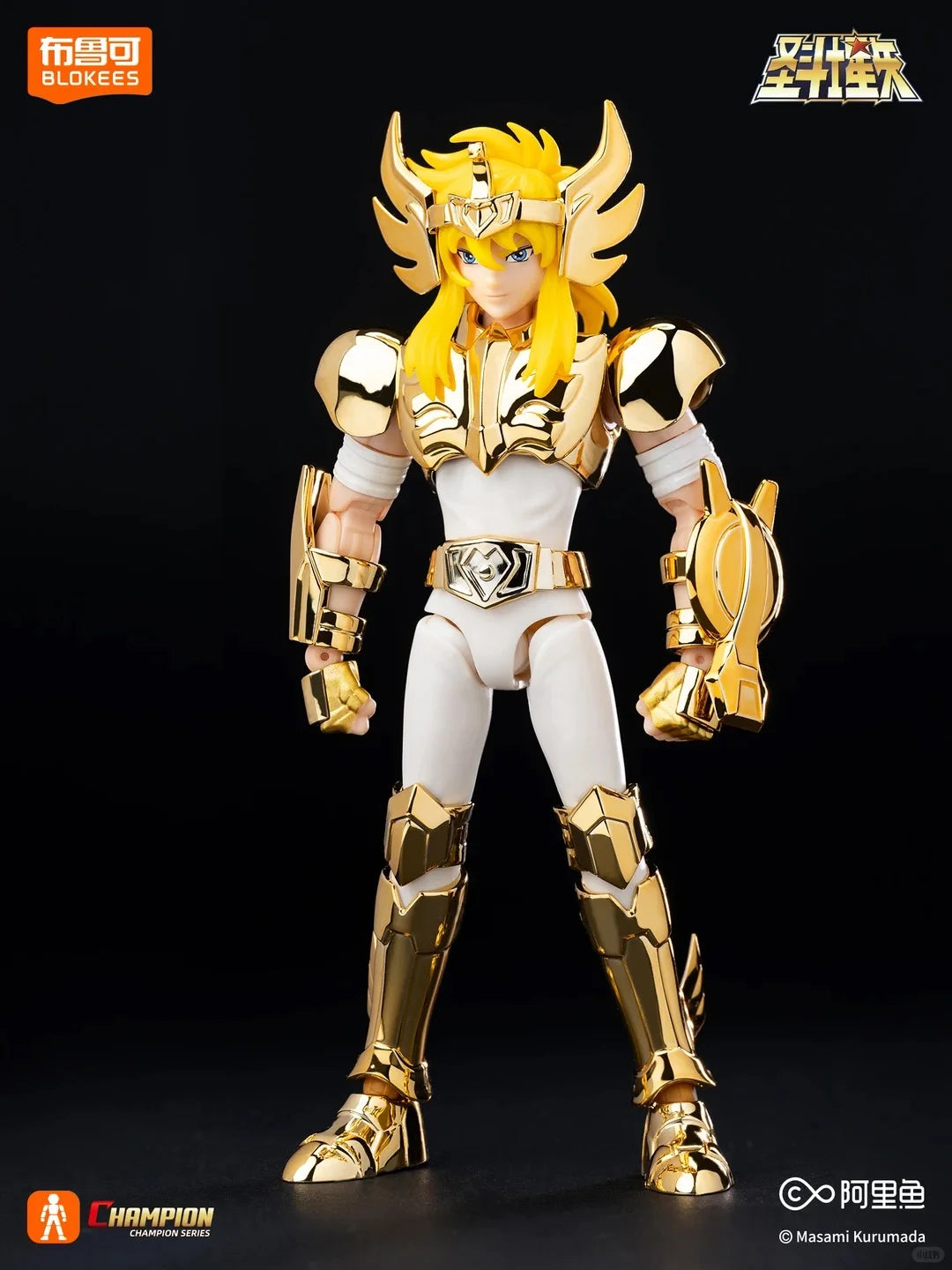 In Stock Blokees Saint Seiya Transcendence Edition Sagittarius Cygnus Electroplating Version 40th Anniversary Assembly Model