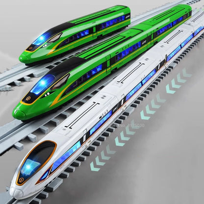1/87 High Speed Railway Alloy Train Models Car Toys Magnetic Connect Doors Opened Train Model For Hobbyists Hobby Collections