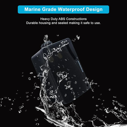 STUDIOFINIX 3.5‘’ Outdoor Speakers Passive Wired 3-Way Clear Sound 200W Weatherproof Wall Mount for Patio Marine Boat（2PCS）