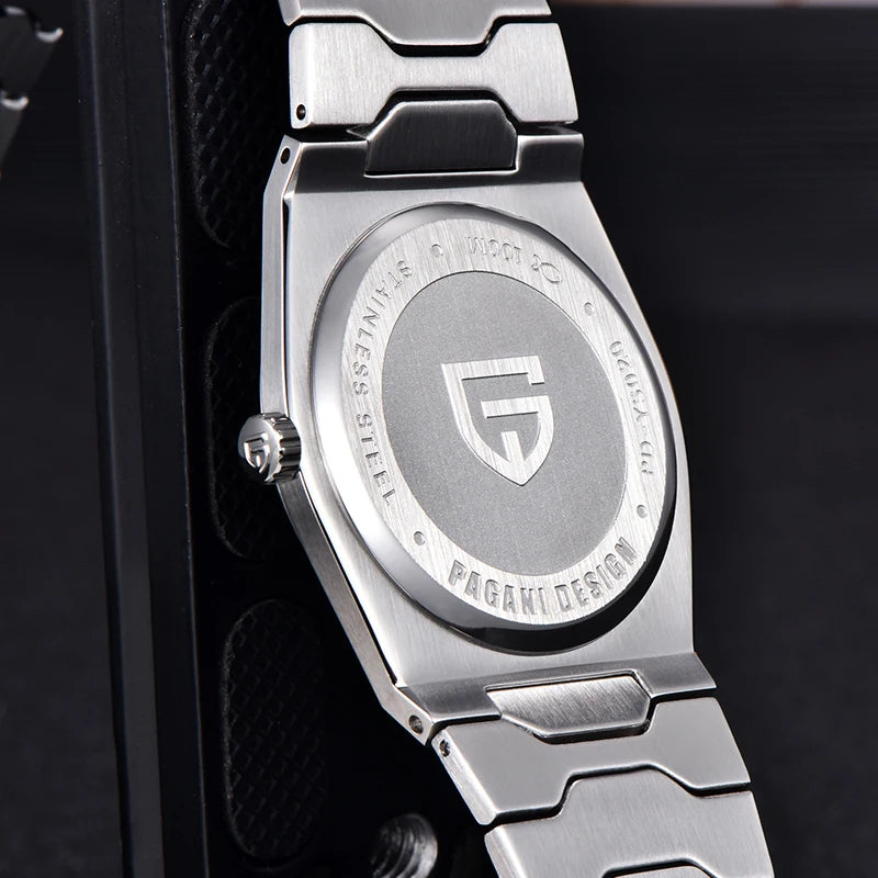 PAGANI DESIGN V2 Version 37mm Man Quartz Watch VJ21 Sapphire Stainless Steel Waterproof 10bar Thin 7mm Luminous C3 Reloj Hombre