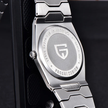 PAGANI DESIGN V2 Version 37mm Man Quartz Watch VJ21 Sapphire Stainless Steel Waterproof 10bar Thin 7mm Luminous C3 Reloj Hombre