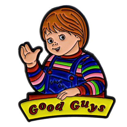 Good Guys Enamel Pin Horror Movie Badges on Backpack Brooches For Women Lapel Pin Halloween Jewelry Cosplay Accessories Gifts