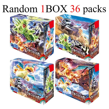 new model English 36 Packs Pokémon TCG: Scarlet & Violet Etsncelles Evoving Skies 151 BATTLE Flames Booster Box Battle  Card