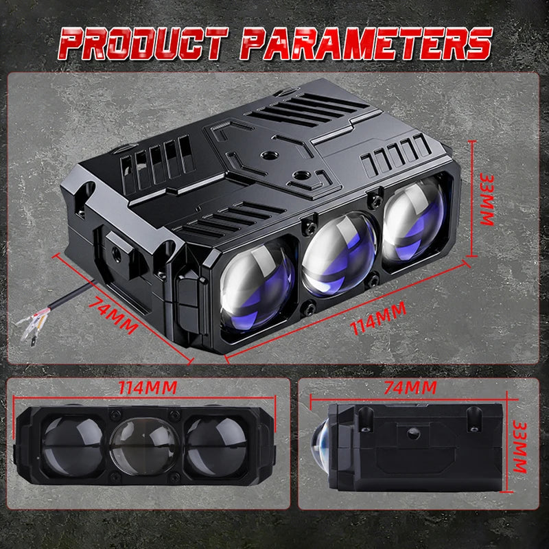 450W Car Grill Led Work Light Bar 3000K 6000K Projector Led Bar White Yellow Spotlights Grille Lights Motorcycle Offroad Truck