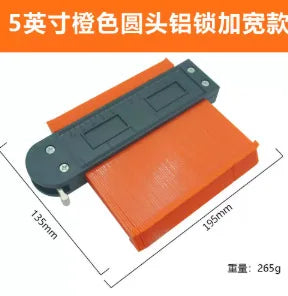 Imperial Radian Ruler, Profiling Gauge, Irregular Bend Measuring Instrument, Contour Ruler, Type Taking Device