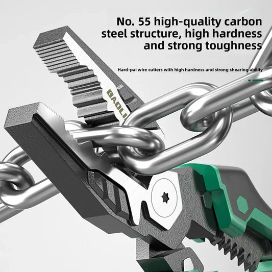 Professional Multifunctional Diagonal Pliers Needle Nose Universal Wire Cutters - Essential Hardware Tools for Electricians