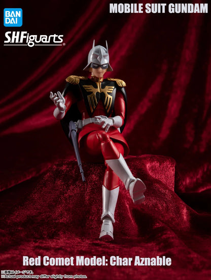 Bandai S.H.Figuarts MOBILE SUIT GUNDAM Red Comet Char Aznable Premium Collectible Model Gift