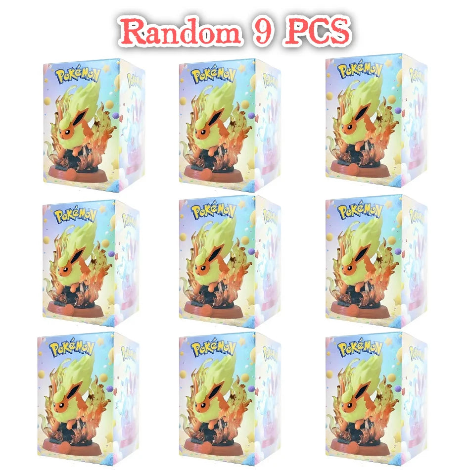 8 style Pokémon Action Doll Pikachu Adventure Eevee Blind Box Anime Model Desktop Decorations Pok é mon Toys Fans Birthday Gift