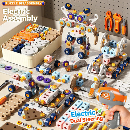 2026 New Kids Tool Set DIY Nut Assembly Toy Kit STEM 3D Puzzle Building Tools Montessori Toys Gifts for Boy Girl Repair Tools