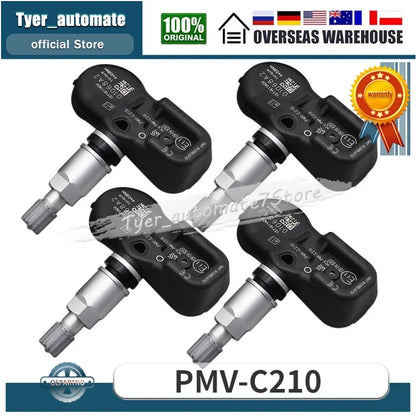 PMV-C210 For TOYOTA Avensis Auris RAV4 Yaris Verso 42607-02031 42607-02030 42607-30070 4PCS TPMS Car Tire Pressure Sensor 433MHZ