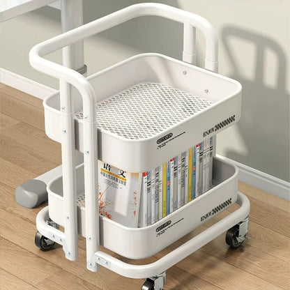 Portable Trolley Storage Bookshelf Kitchen Islands And Carts Furniture For Home Shelf Organizer Cart Auxiliary Carts Island