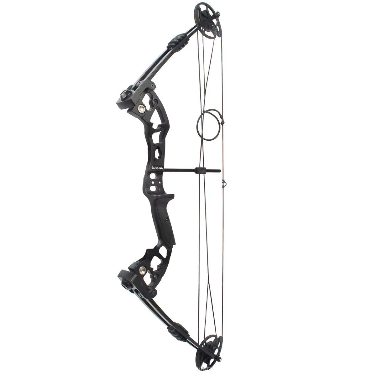 Powerful Compound Bow Metal Shooting Catapult Continuous Fire Magazine Steel Ball  for Right Hand  Single String Bow