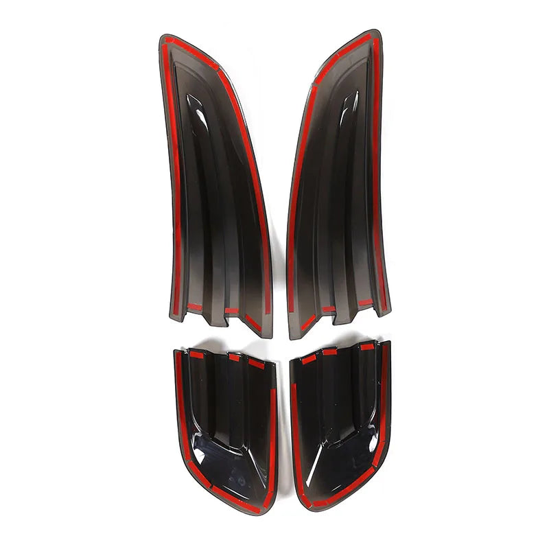 For Porsche Macan 2014-2017 ABS Black Car Tail Light Cover Brake Light Wide Indicator Protective Cover Decorative Accessories