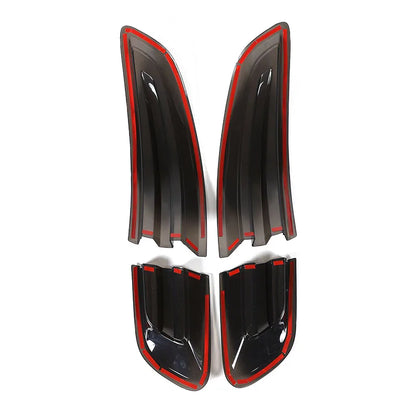For Porsche Macan 2014-2017 ABS Black Car Tail Light Cover Brake Light Wide Indicator Protective Cover Decorative Accessories