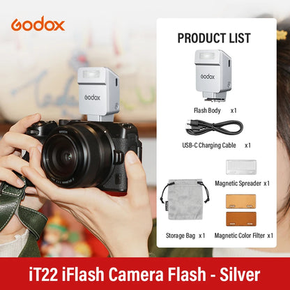 Godox iT20 iT22 C/N/S/F/O Touchscreen Pocket Flash TTL 2.4G Wireless on Camera Flash for Canon Sony Nikon Olympus Fujifilm