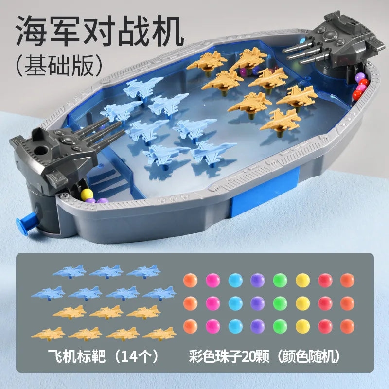 New Navy Combat Board Games Toys Multiplayer Party Interactive Table Games Ejection Ball Fighter Army Operations Toys for Kids