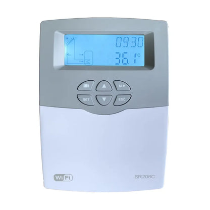 Solar Water Heater Controller SR208C Wi-Fi App For Solar System Load Tank Heating Tube Collector Cooling Shutdown