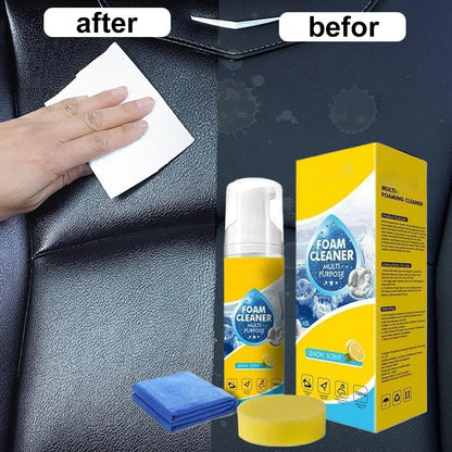 150ml Foam Cleaner All-purpose Deep Cleaning Spray for Car Interior Leather Plastic & Fabric Car Bathroom & Sofa Cleaning Tools