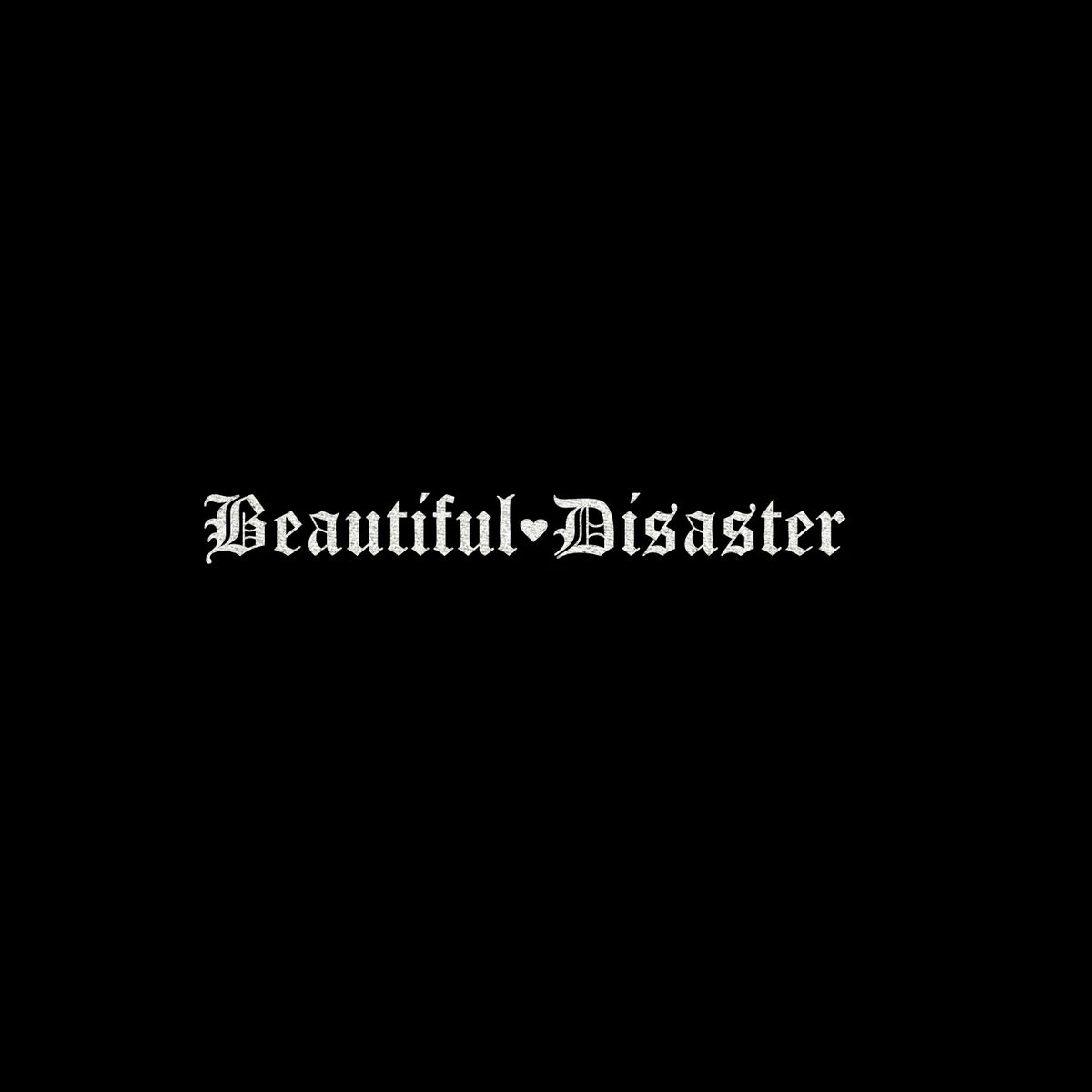 Beautiful Disaster Gothic Letter Vinyl Car Sticker JDM Modified Front and Rear Windshield Car Stickers Waterproof
