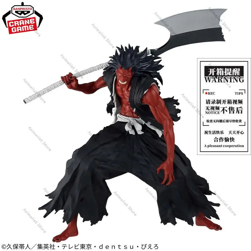 Original Banpresto Bleach Maximatic Zaraki Kenpachi Action Figure Anime Collection Model Decoration For Adult Fans