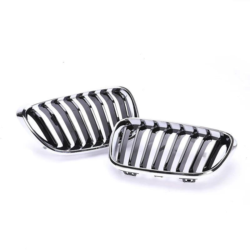 Chrome Silver Frame Grill M Color Double Slat Kidney Grille For BMW 2 Series F22 F23 M2 F87 218i  220i 228i 230i M235i M240i