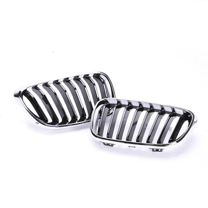 Chrome Silver Frame Grill M Color Double Slat Kidney Grille For BMW 2 Series F22 F23 M2 F87 218i  220i 228i 230i M235i M240i