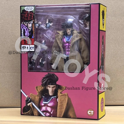 CT Toys X-Men Gambit Action Figure 17cm Movable PVC Collection COMIC Ver. Mafex 131 X Men Remy Etienne LeBeau Figurine Model Toy