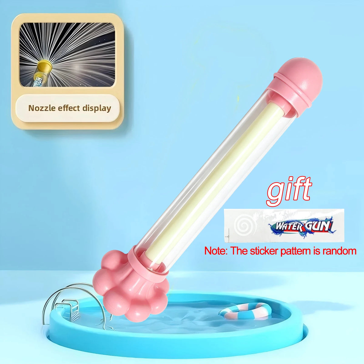 Magic Fairy Wand Water Gun  Summer Water Play Toy Dual Mode Water Cannon for Kids Adults Birthday Gift for Water Battle Outdoor