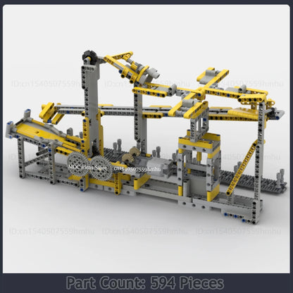GBC Module Series Sports Ball Motor Machine Model MOC Building Blocks Assembly Collection Toys Technology Bricks Gifts By PHIL.L
