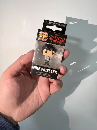 Hot Funko Pop WILL BYERS MIKE WHEELER ELEVEN Demogorgon DUSTIN Barb Keychain Figure Collectible Model Dolls Christmas Gift Toys