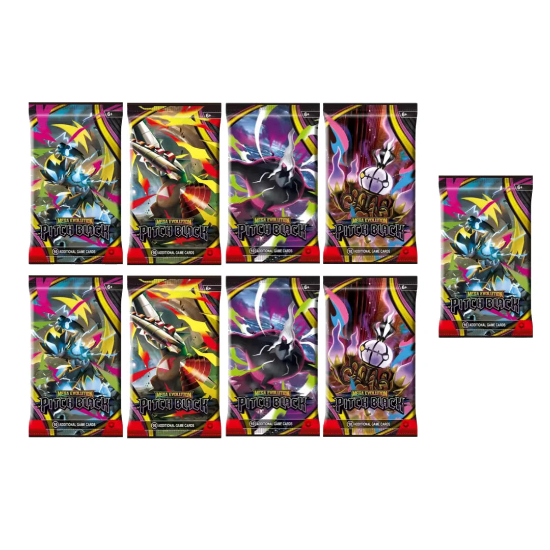 New Pokémon TCG Mega Evolution PITCH BLACK Booster Display Box -1-36 Packs Sealed English Version Game Collection Card Gift