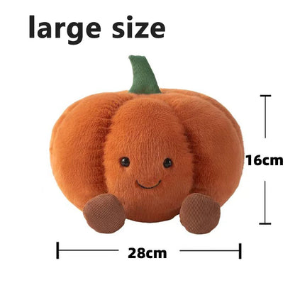 Soft Cartoon Pumpkin Stuffed Doll Cute Plush Toy Halloween Decor Pillow
