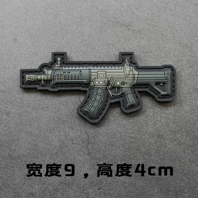 New 3D PVC Armband M416 Q Edition Armband Backpack Morale Collection Tactical Fast Tank Military Hook&Loop Patches for Clothing