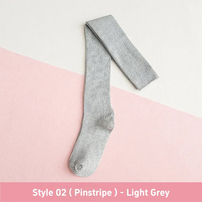 1 3 Pairs Women's Cotton Thigh High Socks Over The Knee Colorful Striped Pattern Casual Daily Wear Fashion Socks Black White