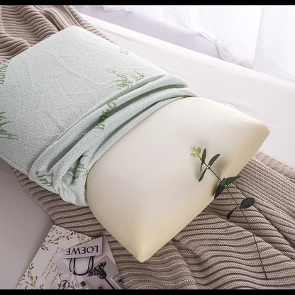 Bamboo patte slow rebound bread memory pillow for protection, space cotton invisible zipper design, single person adult pillow
