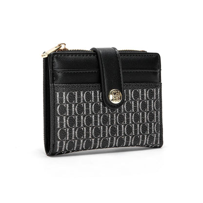 CHCH Fashion Classic Retro Men's and Women's Universal Wallet Letter Printed Portable Card Bag Zero Wallet