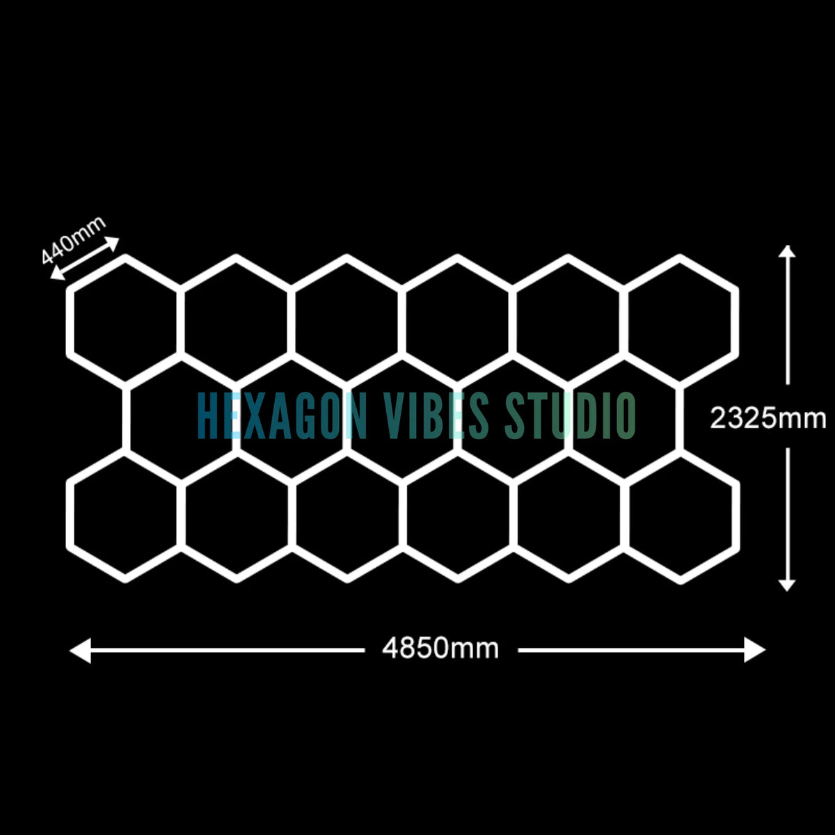Garage Hexagon LED Light 50000H 6500K Ultra Bright for Home Gym Barbershop Car Detailing Bar Basement Workshop Ceiling Lighting