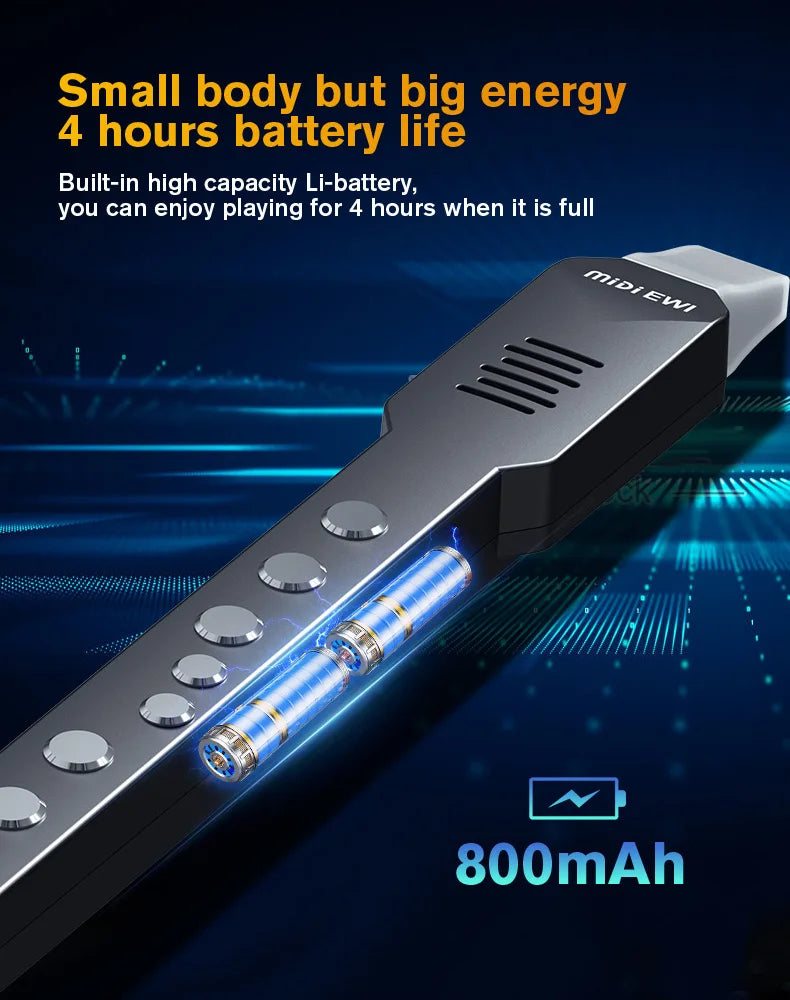 upgrade Mini Digital Electronic Wind Saxophone Instrument Blowpipe Sax Flute Clarinet Trumpet Recorder