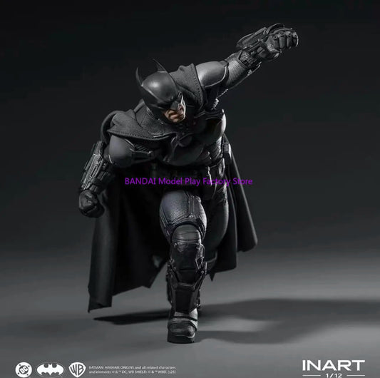 In Stock Now INART 《Batman: Arkham Origins》Batman 1/12 Action Figure Soldier Standard Edition