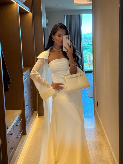 Retro Elegant Gown Modest Satin Sexy Trendy Women Maxi Dress Holiday Party Stylish Chic Minimalist Ladies Evening Outfit