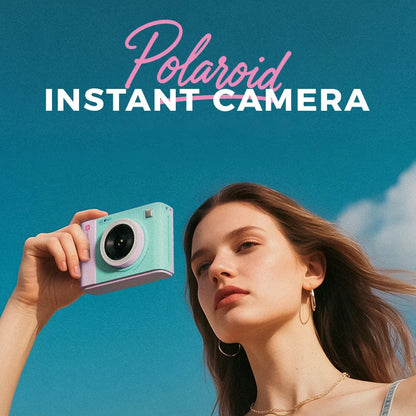CHUZHAO D2 Hybrid Instant Camera 2.8" IPS Screen WiFi Mobile Photo Printer Retro Digital Camera Cute Birthday Gift