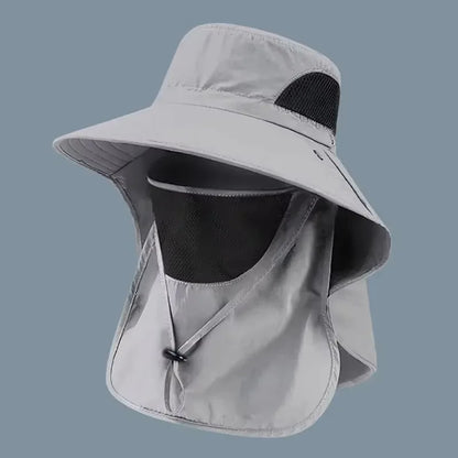 Men's Summer Fishing Hat Wide Brim UV Protection Cap for Outdoor Sports Climbing Lightweight Sun Hat Fishing Cap