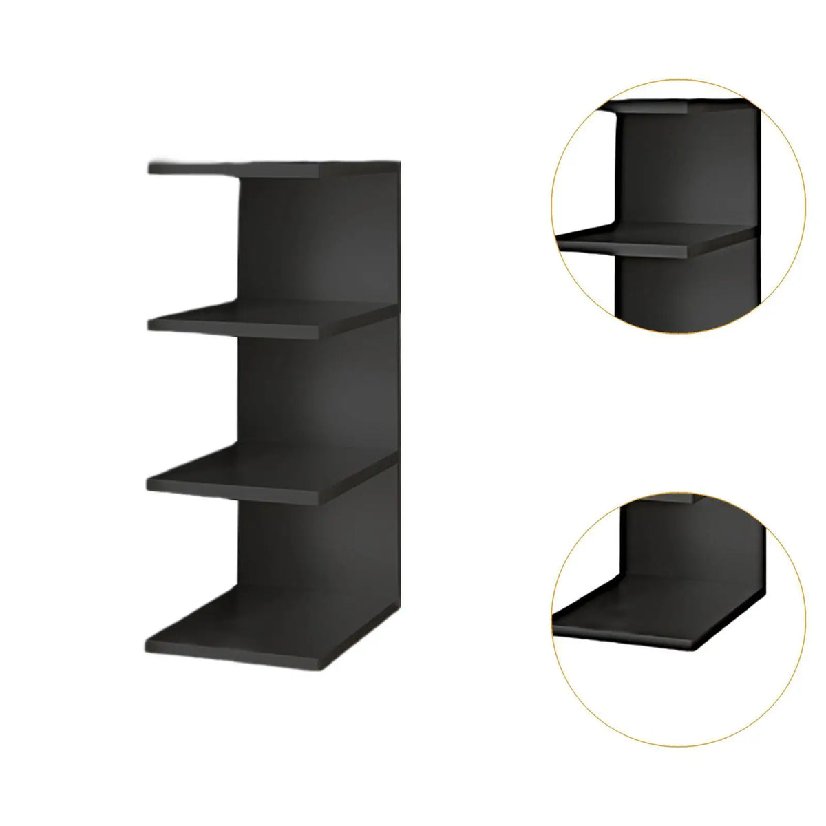 Desk Book Shelf 3 Tier Space Saving Multipurpose Lightweight Decorative Storage Rack for Desktop Home Bedroom Dorm Office