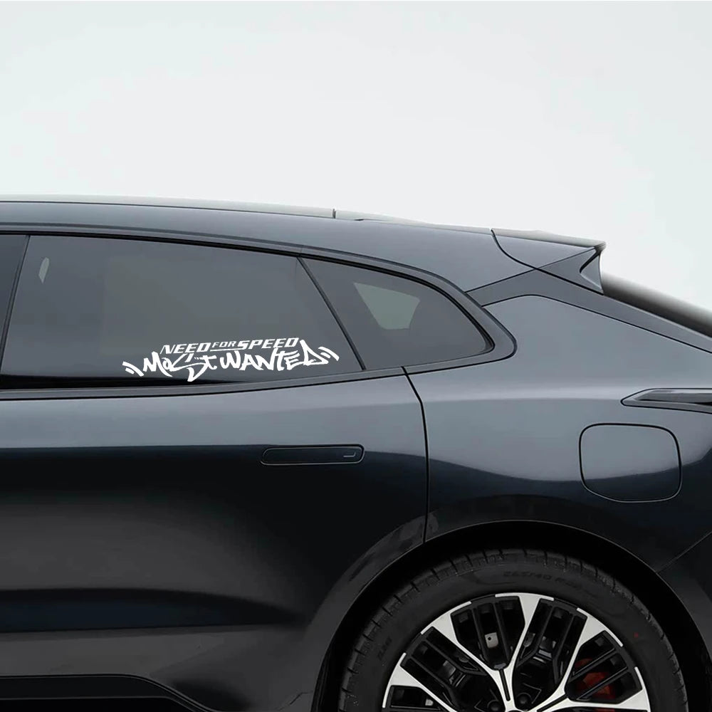 1pc Need For Speed Most Wanted Text Vinyl Sticker Waterproof Tuning Decal for Car Door Hood Window Side Body Decor