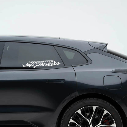 1pc Need For Speed Most Wanted Text Vinyl Sticker Waterproof Tuning Decal for Car Door Hood Window Side Body Decor