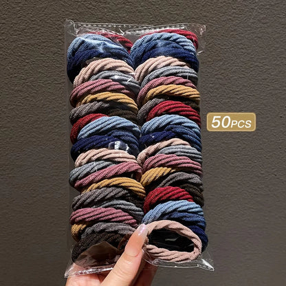 100 Seamless, High Elasticity, Durable Korean Style Hair Accessories with Elastic Bands Suitable for Daily Use