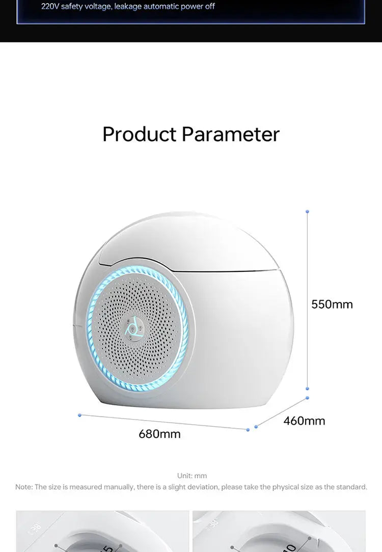 Modern Egg Smart Toilet Intelligent Bidet Luxury One-Piece Electric Water Closet LED Automatic Flush Heated Seat for Hotel Home