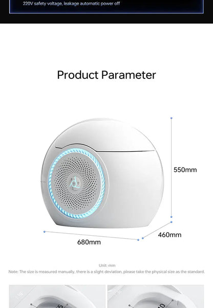 Modern Egg Smart Toilet Intelligent Bidet Luxury One-Piece Electric Water Closet LED Automatic Flush Heated Seat for Hotel Home