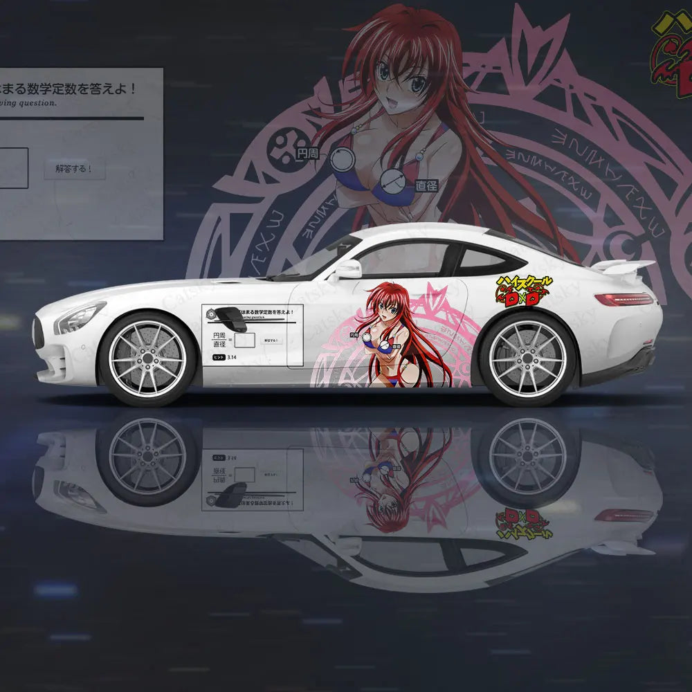 High School DxD Girl Car Wrap Protect Stickers Car Decal Creative Sticker Car Body Appearance Modification Decorative Sticker
