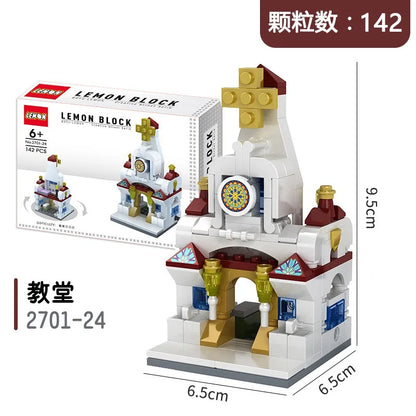 Mini House Building Blocks City Store Street View Snack Street Figures Children's Toys Boys and Girls Gifts Compatible With Lego